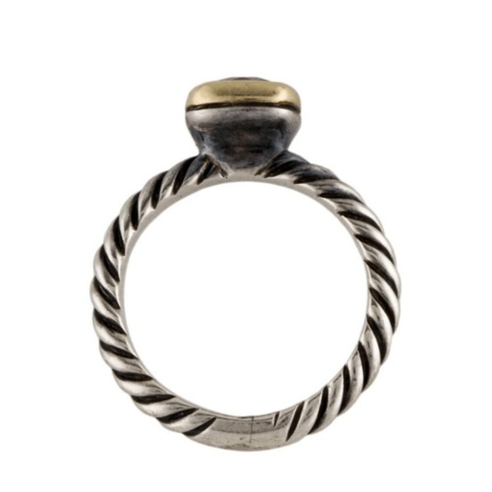 EUC Authentic David Yurman Nobelesse Citrine 18kt Gold & 925 SilveRing Size 4.75 - Picture 9 of 12